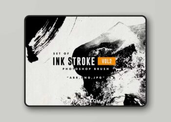 CreativeMarket - Set of Ink Stroke 2 Brush 4863685