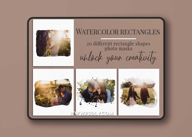 CreativeMarket - Watercolor rectangles photo masks 5924332 1 CreativeMarket - Watercolor rectangles photo masks 5924332