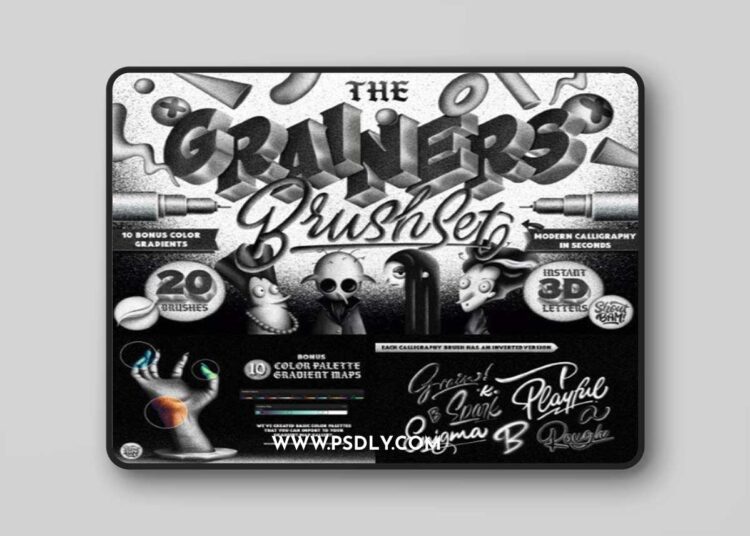 Creativemarket - The Grainers Brush Set 1 Creativemarket - The Grainers Brush Set