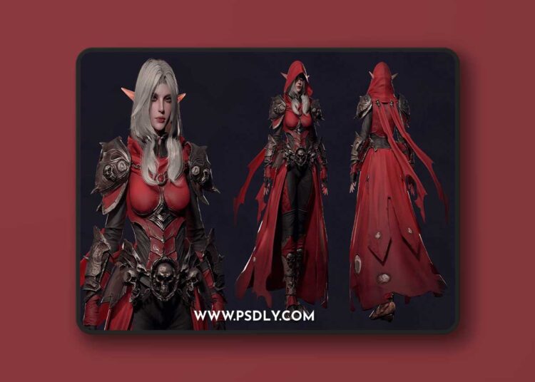 Fab - Death Archer Girl Morgana 3D Model 1 Fab - Death Archer Girl Morgana 3D Model