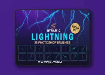 Lightning Photoshop Brushes