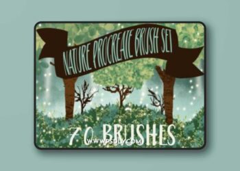Nature Procreate Brush Set | 70 Brushes