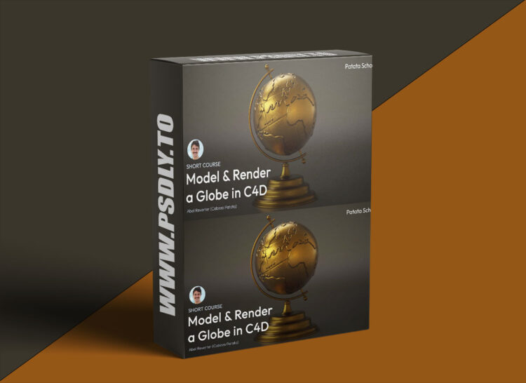 Patata School - Model & Render a Globe in C4D 1 Patata School - Model & Render a Globe in C4D