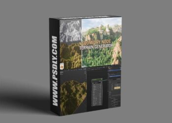 Terrain Generator-Geometry Node Blender 4.3