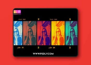 Animated 3D Parallax Duoton Photoshop Action
