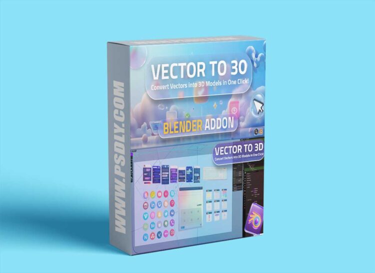 Blender Market - Vector to 3D v1.0.0 1 Blender Market - Vector to 3D v1.0.0