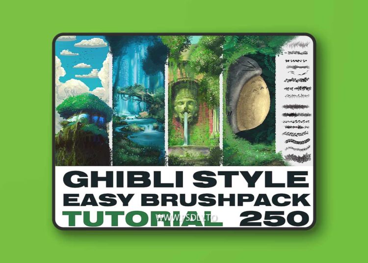 Cubebrush - GHIBLI STYLE EASY BRUSH-PACK 1 Cubebrush - GHIBLI STYLE EASY BRUSH-PACK