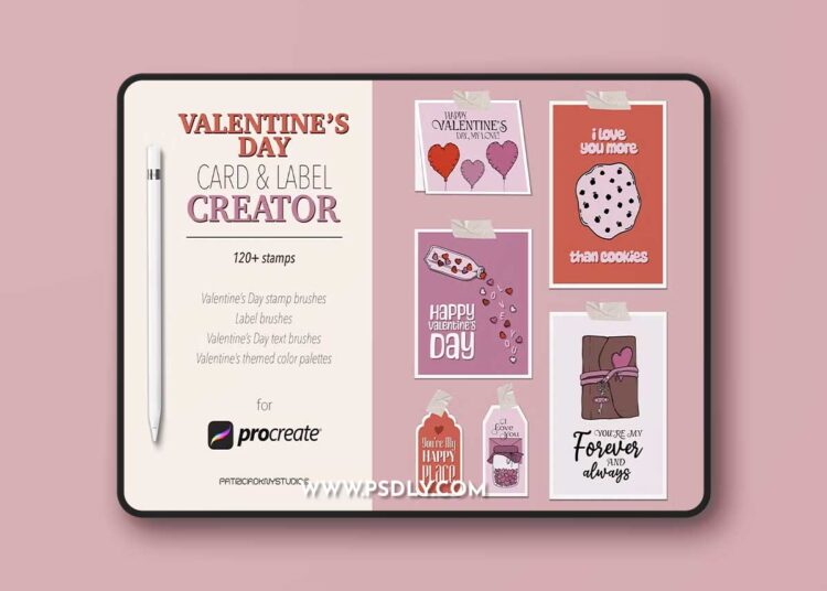 CreativeMarket - Procreate Valentine’s Day Cards 91995268 1 CreativeMarket - Procreate Valentine’s Day Cards 91995268