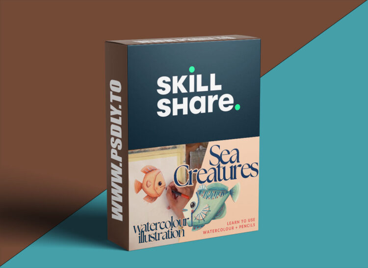 Watercolour for Beginners: Learn to use Watercolour and Pencils to Paint a Magical Sea Creature 1 Watercolour for Beginners: Learn to use Watercolour and Pencils to Paint a Magical Sea Creature