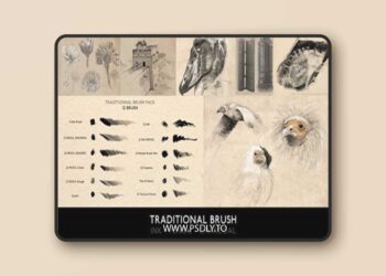 ArtStation - Traditional Brush 3D Model