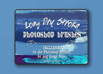 CM - Long Dry Watercolor Brushes Bundle 95122