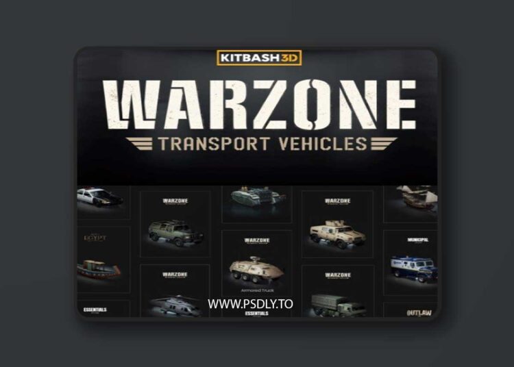 KitBash3D - Warzone Transport Vehicles 1 KitBash3D - Warzone Transport Vehicles