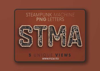 Steampunk Machine - 3D Lettering 7050440
