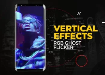 Videohive - Vertical RGB Ghost Flicker | After Effects - 56993530