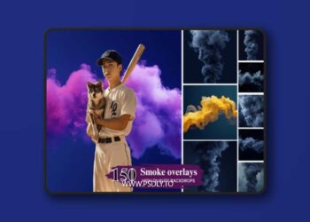 100+ Smoke Overlays Digital Backdrops