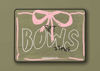 75 Hand Drawn BOWS Pack