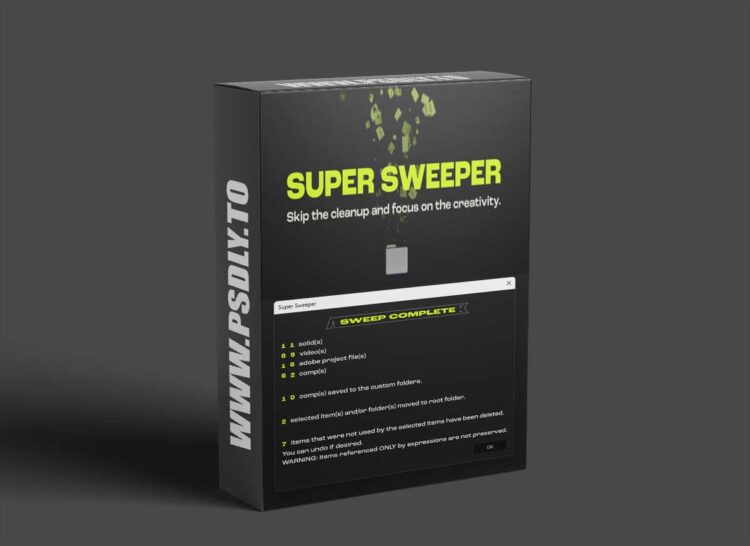 Aescripts - Super Sweeper v1.3.0 1 Aescripts - Super Sweeper v1.0.0