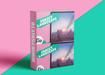 Artwithflo - Procreate Tutorial Sunrise Forest Landscape