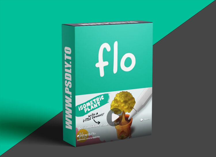 Artwithflo – Procreate Tutorial Isometric Plant 1 Artwithflo – Procreate Tutorial Isometric Plant