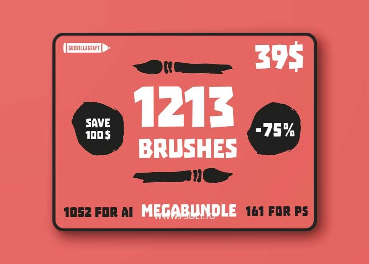 CreativeMarket - ALL Brushes By Guerillacraft 1 CreativeMarket - ALL Brushes By Guerillacraft
