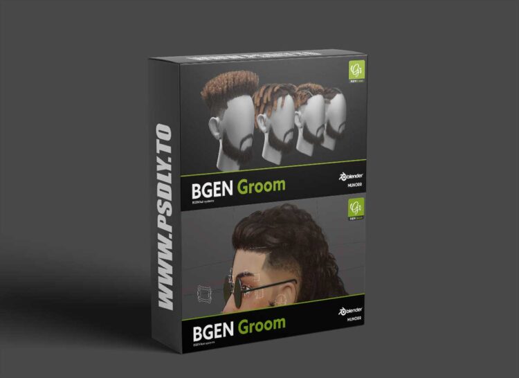 Gumroad - B-GEN Groom 1.0.3 for Blender 1 Gumroad - B-GEN Groom 1.0.3 for Blender