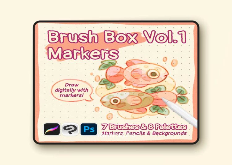 Gumroad - Brush Box Vol.1 - Markers, Pencils & Palettes 1 Gumroad - Brush Box Vol.1 - Markers, Pencils & Palettes