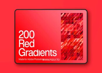 Red Gradients for Photoshop