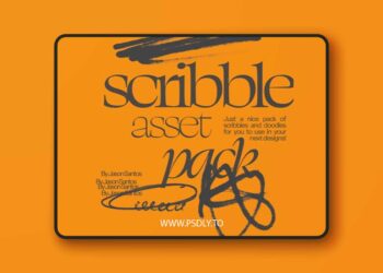 Scribble Asset Pack - 70 Transparent PNG