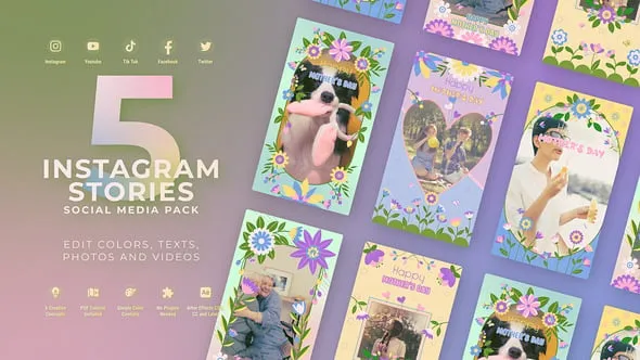 Videohive - Mothers Day Vertical Instagram Stories - 57529197 1 Videohive - Mothers Day Vertical Instagram Stories - 57529197