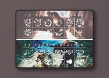 160+ Romantic Brushes Pack for Photoshop
