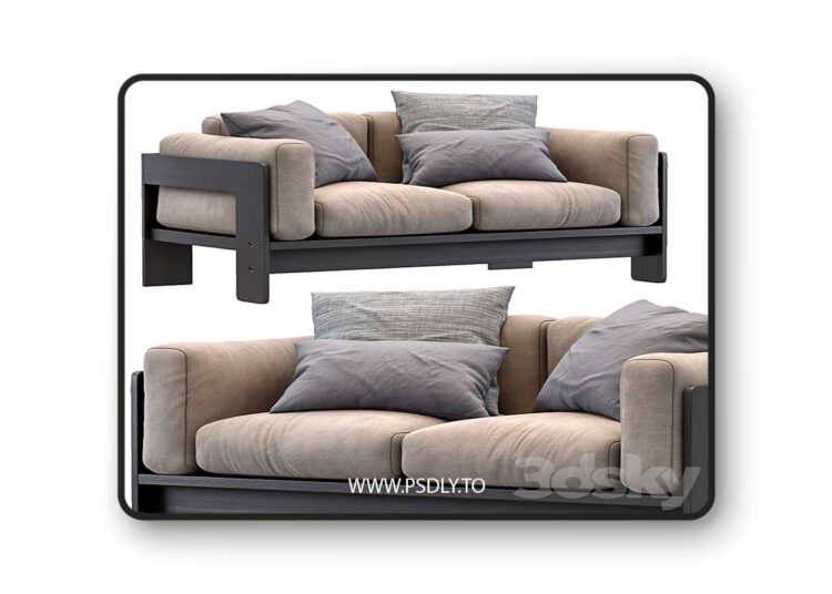 3dsky Pro - Bastiano petite settee by Knoll 1 3dsky Pro - Bastiano petite settee by Knoll