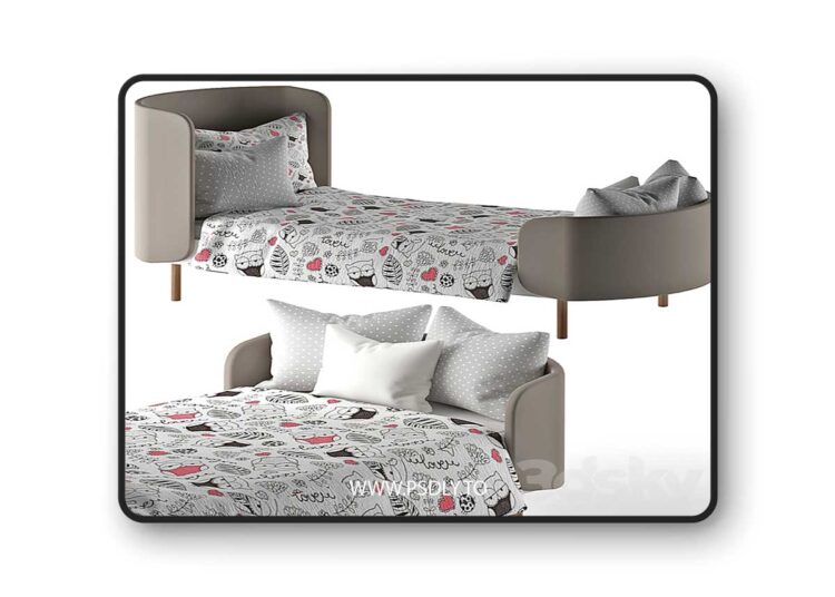 3dsky Pro - Ellipse Kidi soft bed 3d Model 1 3dsky Pro - Ellipse Kidi soft bed 3d Model