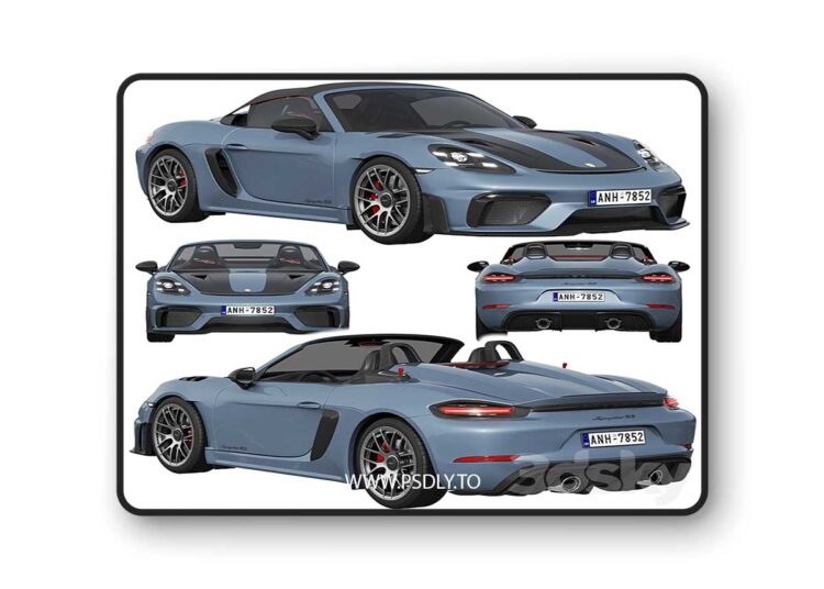 3dsky Pro - Porsche 718 Spyder RS 2024 1 3dsky Pro - Porsche 718 Spyder RS 2024
