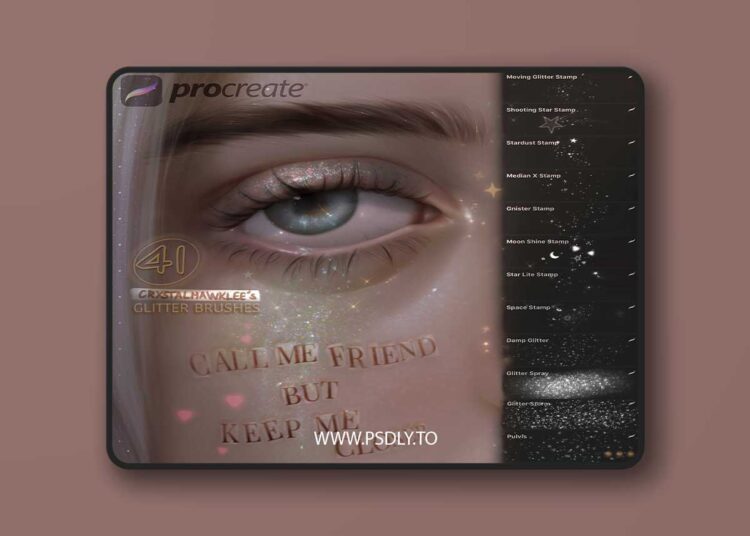 41 Glitter Brushes Pack for Procreate 1 41 Glitter Brushes Pack for Procreate