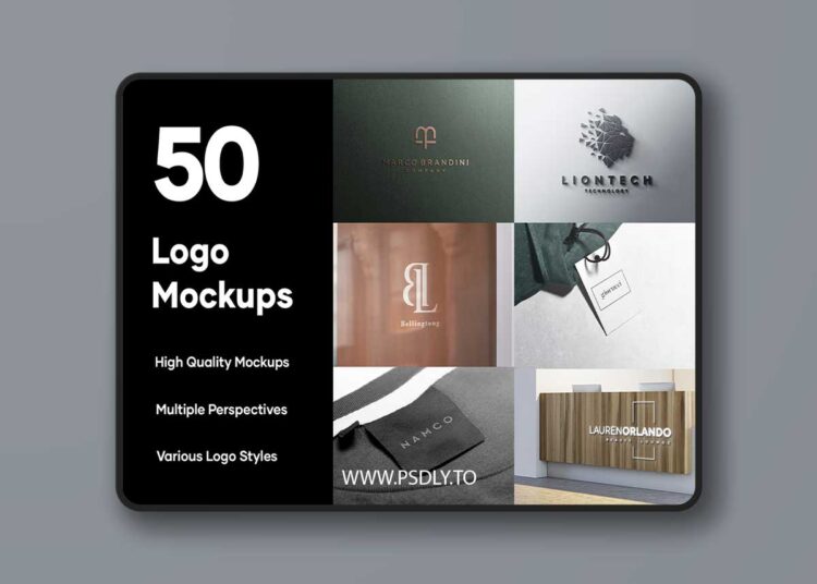 Asylab - 50 Logo Mockup Branding Bundle - V2 1 Asylab - 50 Logo Mockup Branding Bundle - V2