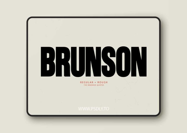 Brunson Font 1 Brunson Font