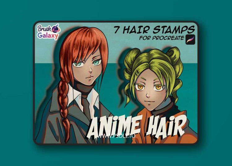 Brushgalaxy - ANIME HAIR Brush Pack 1 Brushgalaxy - ANIME HAIR Brush Pack