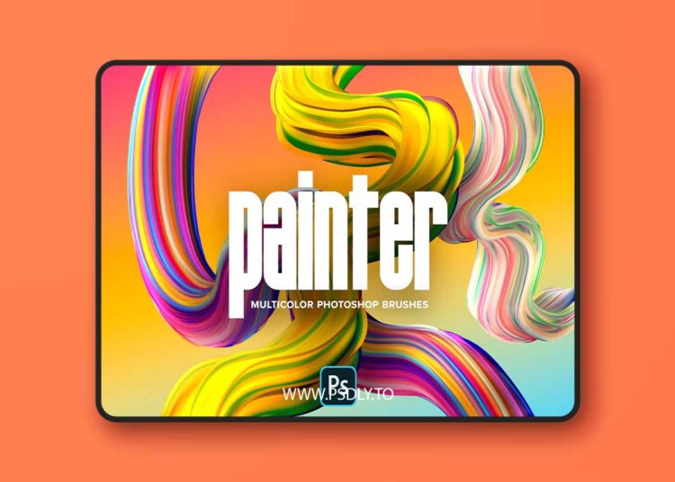 Chromasupply - Painter: Multicolor Brushes (Photoshop) 1 Chromasupply - Painter: Multicolor Brushes (Photoshop)