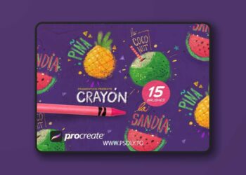 Creativity Crayon Brushes for Procreate