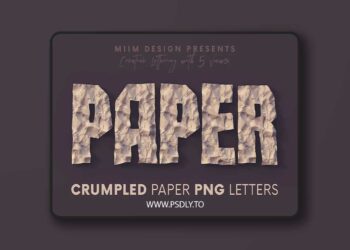 Deeezy - Crumpled Paper - 3D Letter ing 47909