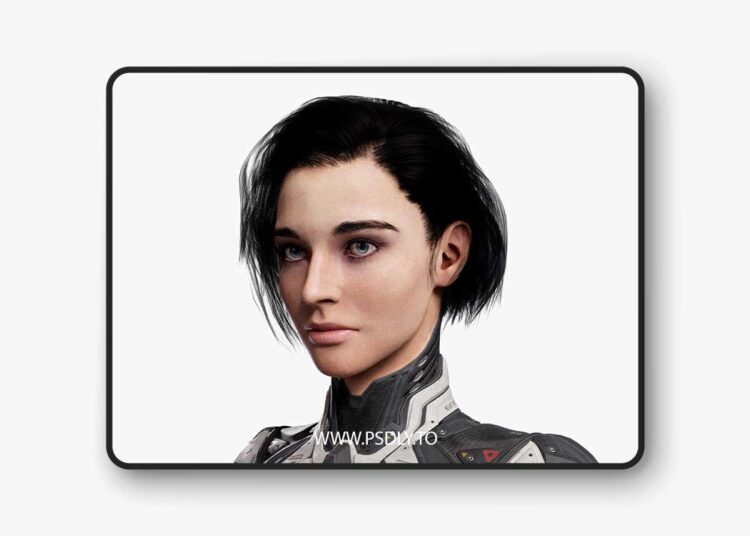 Female Sci Fi Girl Low-poly 3D Model 1 Female Sci Fi Girl Low-poly 3D Model