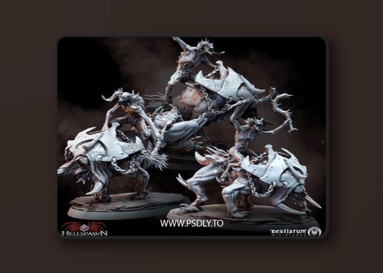 Hellriders x 3 – 3D Print Model 1 Hellriders x 3 – 3D Print Model