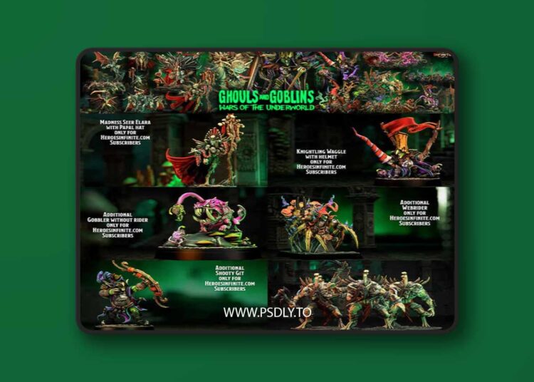 Heroes Infinite – Ghouls and Goblins – Wars of the Underworld – 3D Print Model 1 Heroes Infinite – Ghouls and Goblins – Wars of the Underworld – 3D Print Model