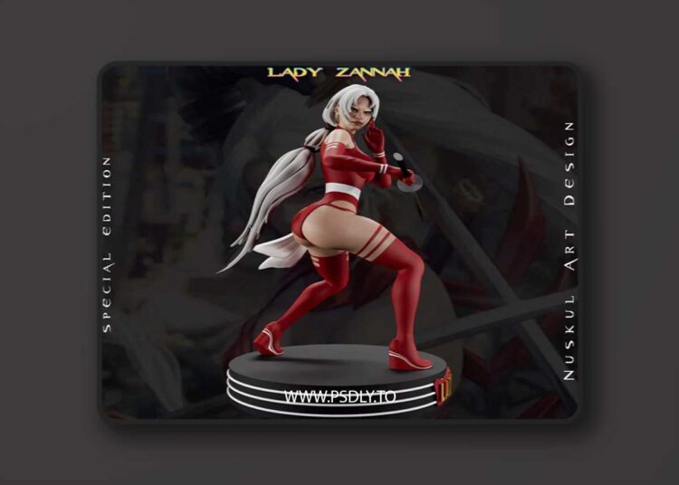 Lady Zannah (Zealot) Wildcats – DC Comics – 3D Print Model 1 Lady Zannah (Zealot) Wildcats – DC Comics – 3D Print Model