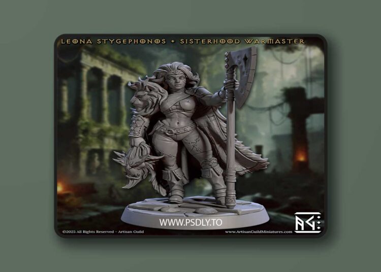 Leona Stygephonos – Sisterhood Warmaster – 3D Print 1 Leona Stygephonos – Sisterhood Warmaster – 3D Print