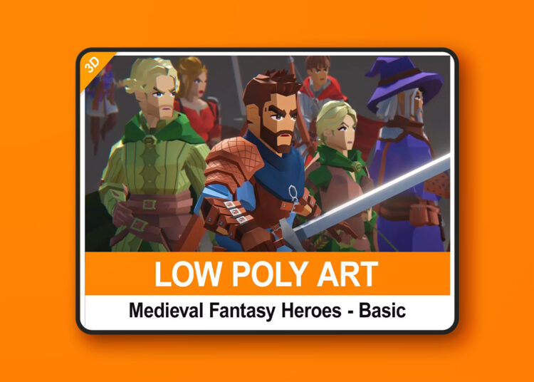 Low-Poly Medieval Fantasy Heroes - Basic Pack v1.2.1 1 Low-Poly Medieval Fantasy Heroes - Basic Pack