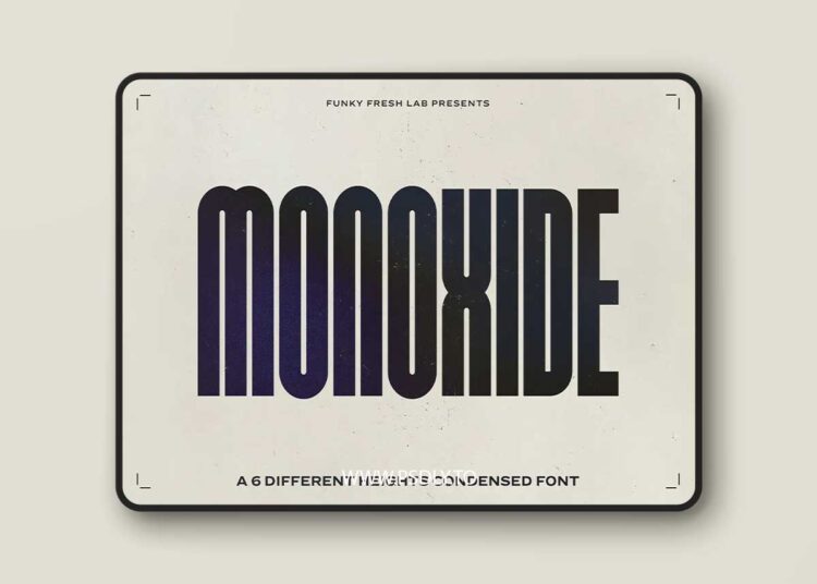 Monoxide Font Family 1 Monoxide Font Family