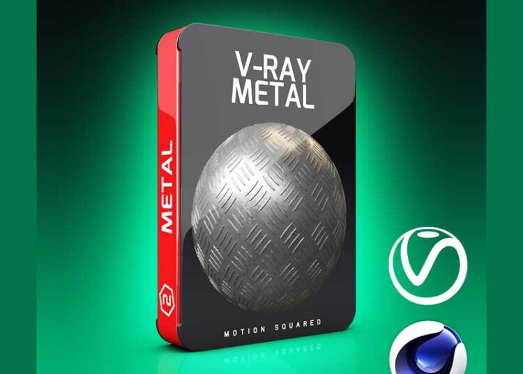 Motion Squared - V-Ray Metal Texture Pack for Cinema 4D 1 Motion Squared - V-Ray Metal Texture Pack for Cinema 4D