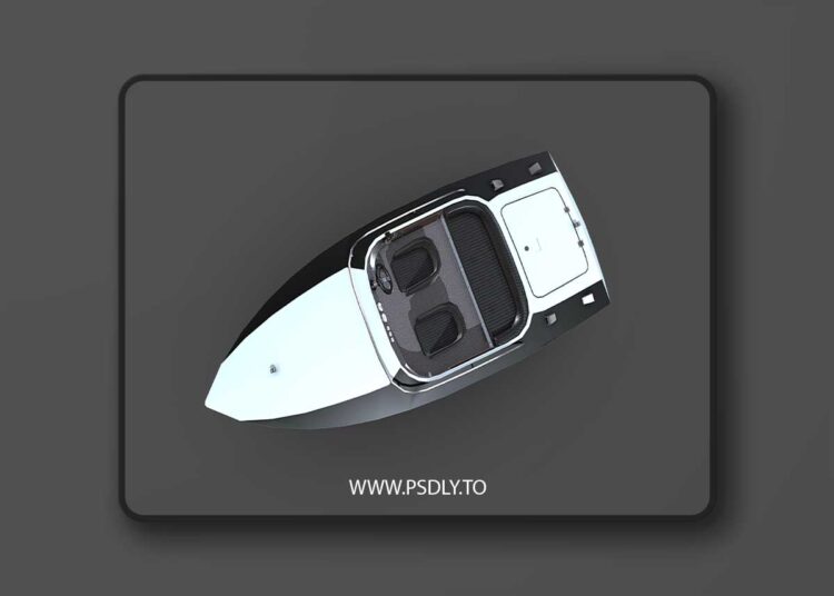 Motorboat Low-poly 3D Model 1 Motorboat Low-poly 3D Model