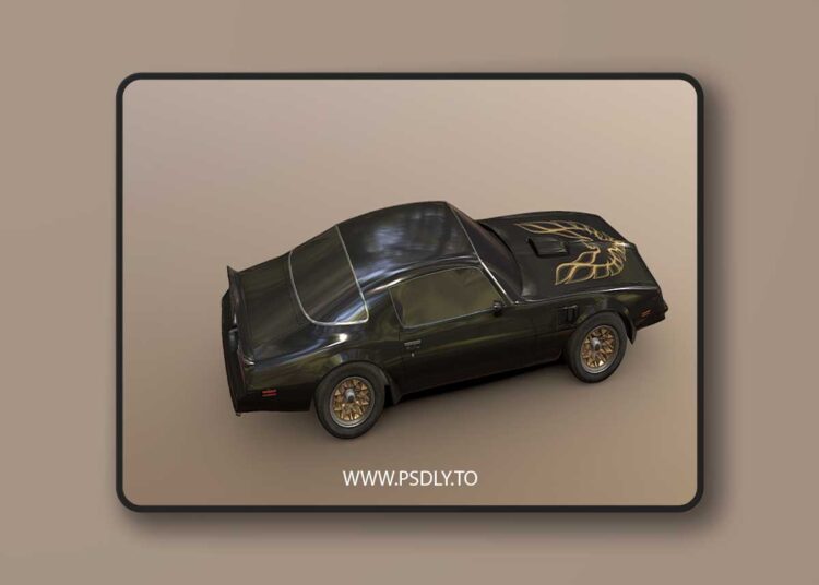 Pontiac Firebird Trans Am Bandit 1977 3D Model 1 Pontiac Firebird Trans Am Bandit 1977 3D Model
